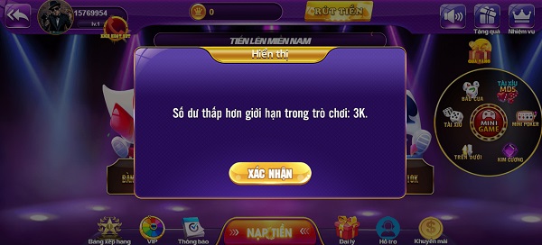 Tại sao tôi không thể vào bàn cược để bắt đầu cuộc chơi?